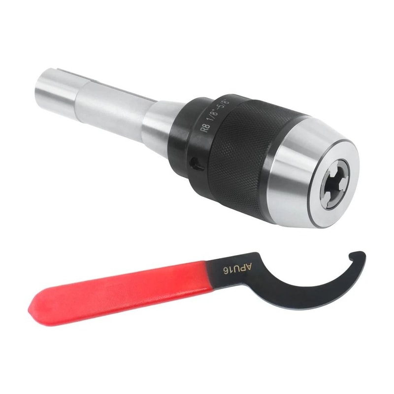 R8 Keyless Drill Chuck Integral Shank With APU16 Spanner 1