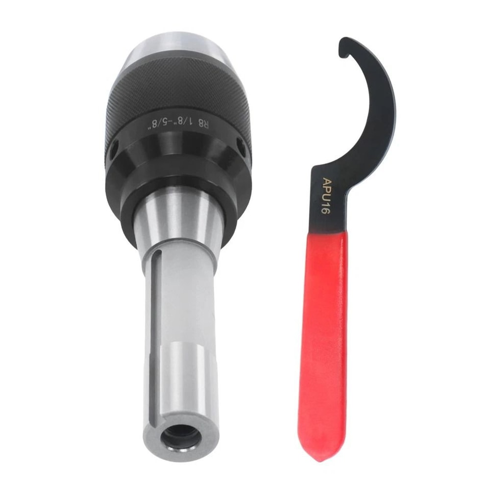 R8 Keyless Drill Chuck Integral Shank With APU16 Spanner 2