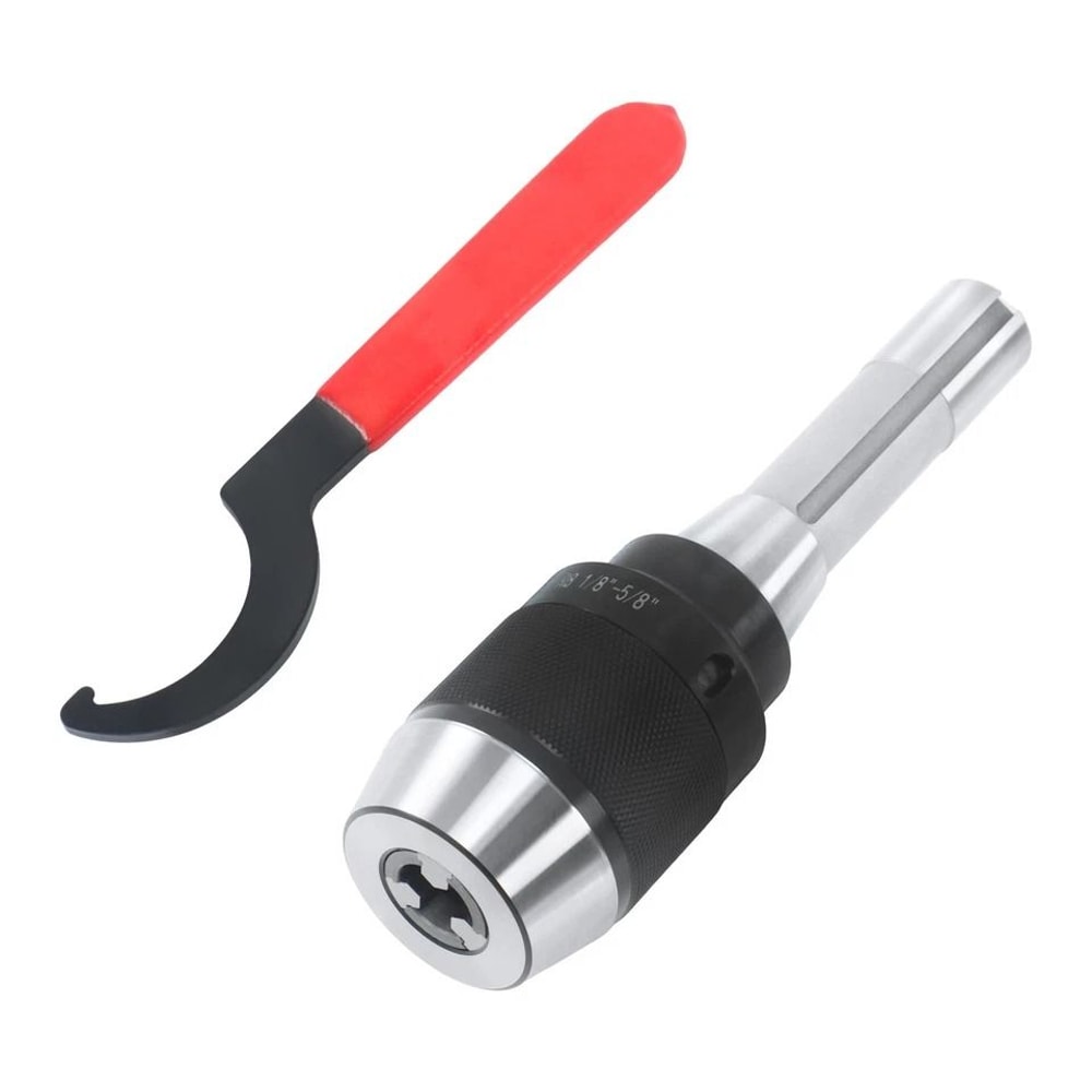 R8 Keyless Drill Chuck Integral Shank With APU16 Spanner 4