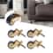 Brass Furniture Casters Heavy Duty Piano Rolling Wheels 0