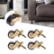 Brass Furniture Casters Heavy Duty Piano Rolling Wheels 0