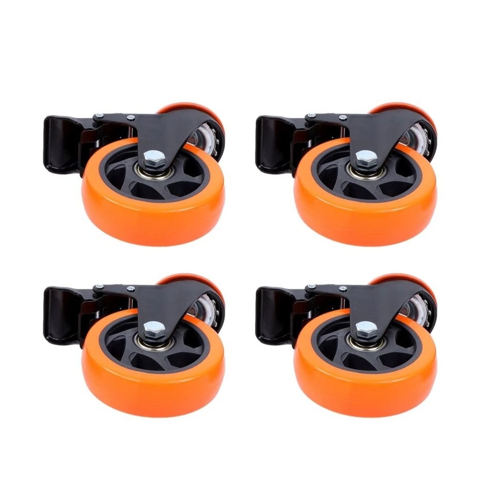 Heavy Duty Caster Wheels Rubber Swivel Threaded Stem Casters 1