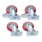 Heavy Duty Caster Wheels Swivel Set With Brakes For Furniture Carts 2
