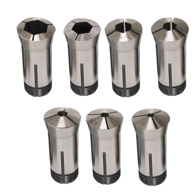 Precision Collet Set For Lathes Hex Round Machining Tool 1