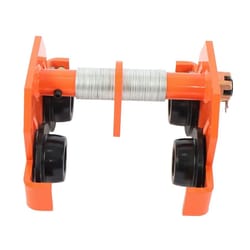 adjustable beam trolley with dual wheels for garage hoists