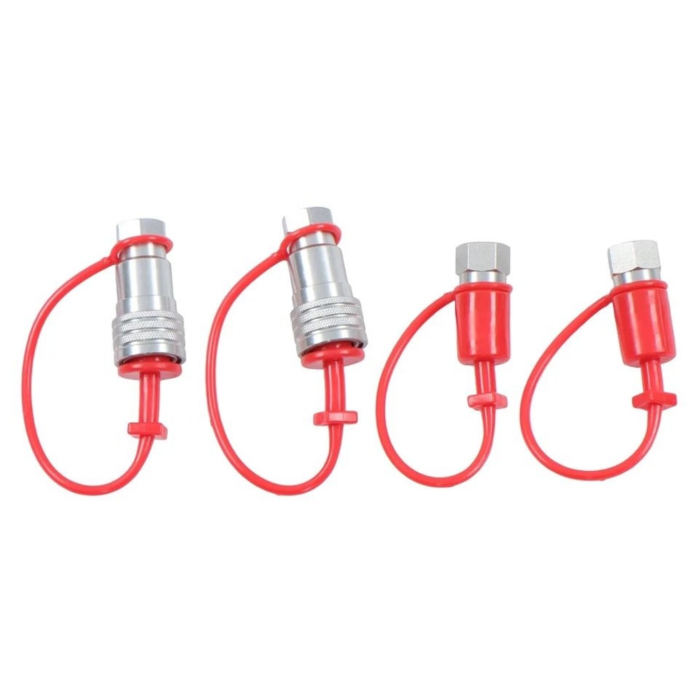 Heavy Duty NPT Hydraulic Quick Connect Coupler Set For Tractors 0