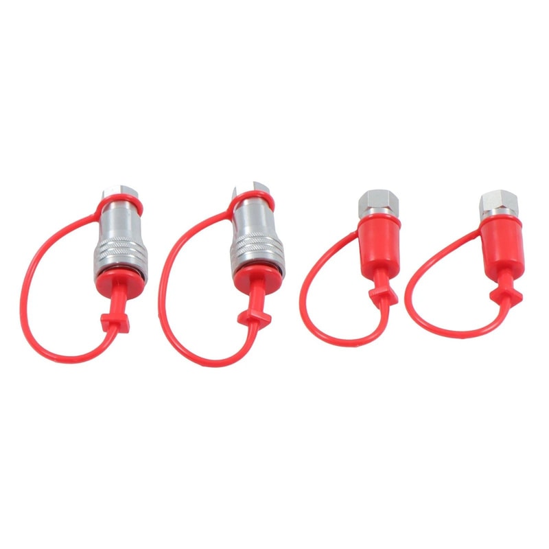 Heavy Duty NPT Hydraulic Quick Connect Coupler Set For Tractors 5