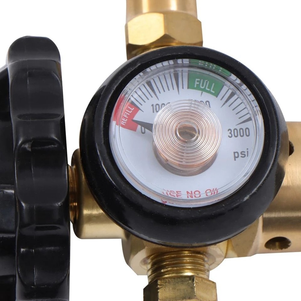 Helium Balloon Filler Regulator With Gauge PSI For CGA580 Tanks 2