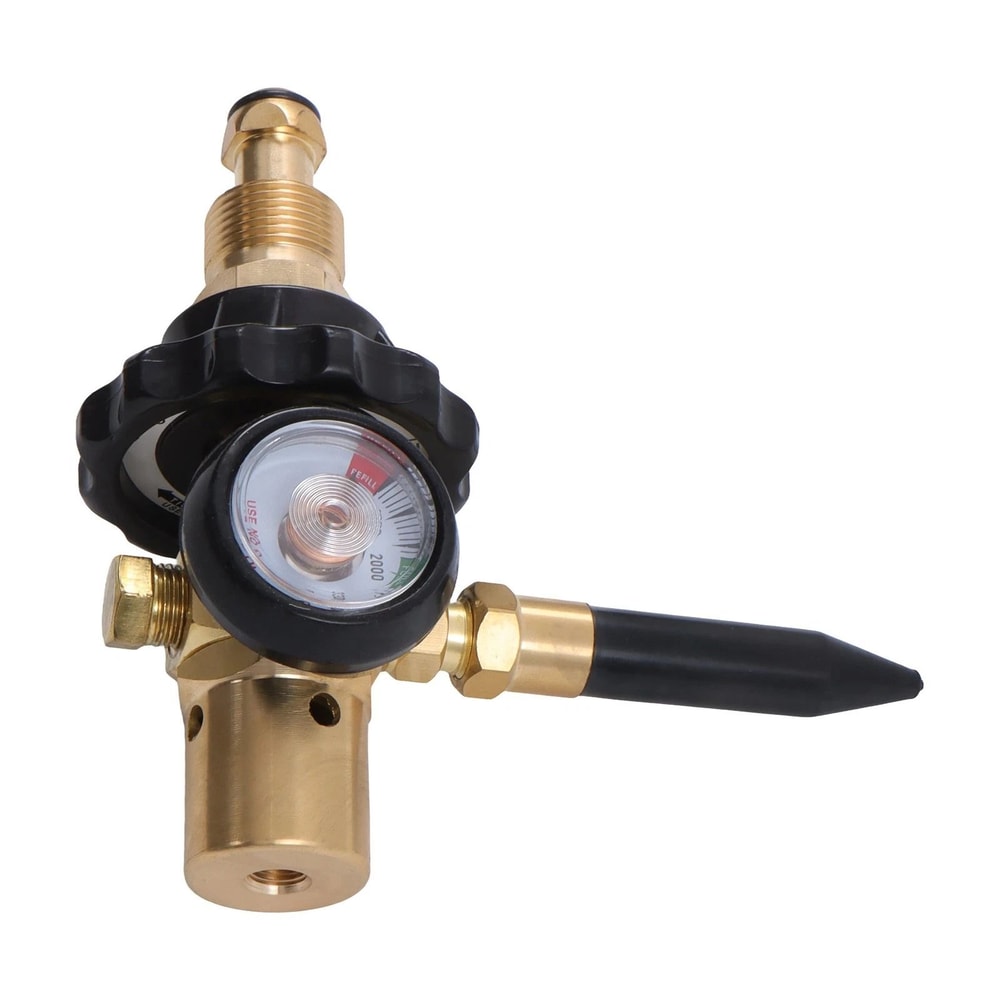 Helium Balloon Filler Regulator With Gauge PSI For CGA580 Tanks 4
