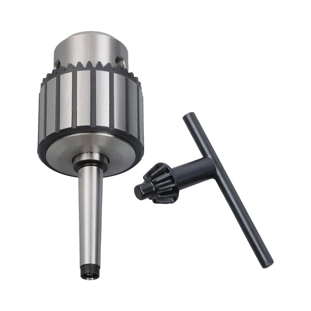 Precision Keyed Drill Chuck With Arbor For Lathe Mill Drill Press 0