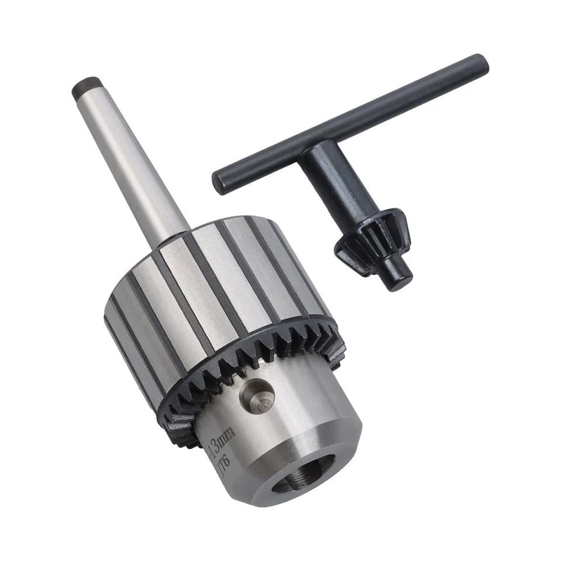 Precision Keyed Drill Chuck With Arbor For Lathe Mill Drill Press 2