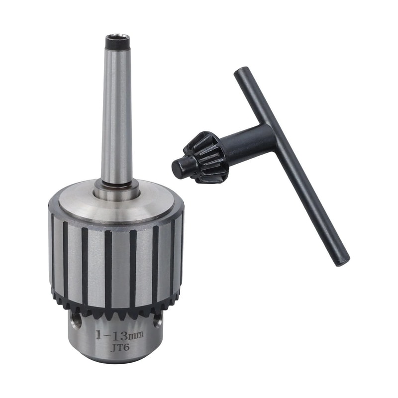 Precision Keyed Drill Chuck With Arbor For Lathe Mill Drill Press 6