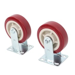 swivel caster wheels set with brakes