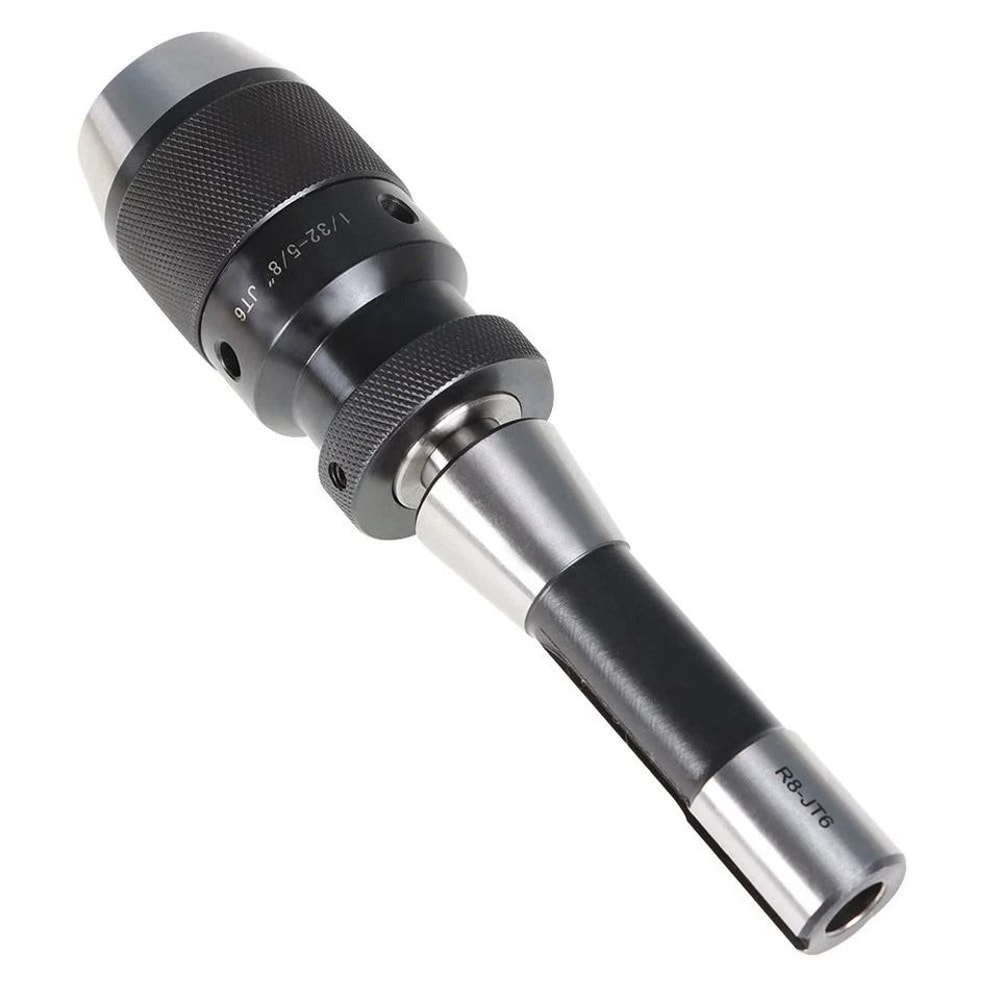 Keyless Drill Chuck With R8 Shank Adapter For Mount 1