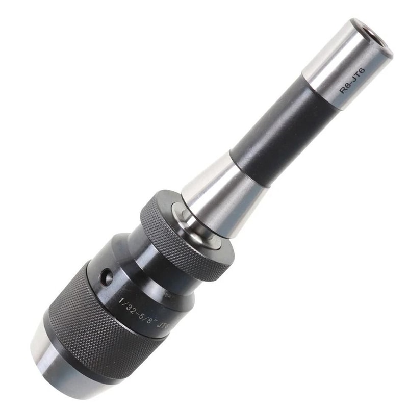 Keyless Drill Chuck With R8 Shank Adapter For Mount 2