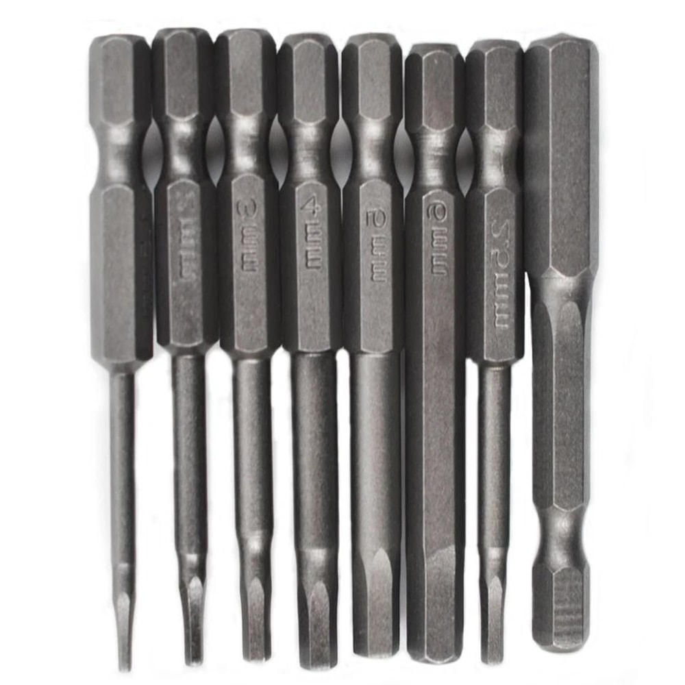 Metric Allen Bit Set With Quick Connect Shank For Impact Driver Drills 2