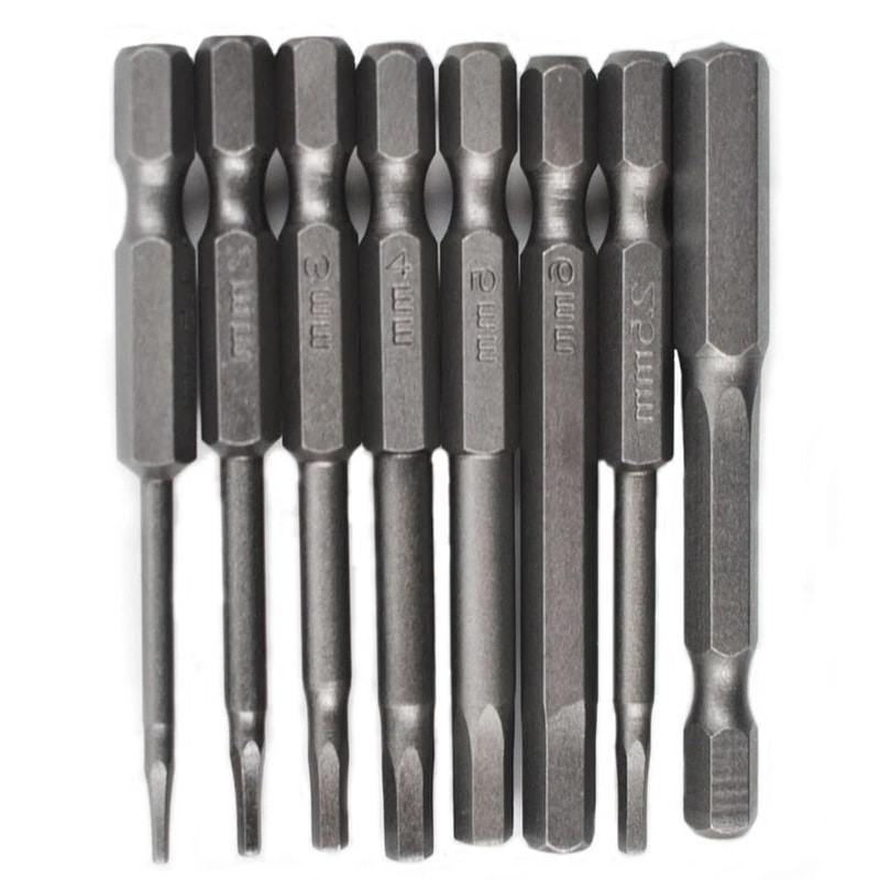 Metric Allen Bit Set With Quick Connect Shank For Impact Driver Drills 2