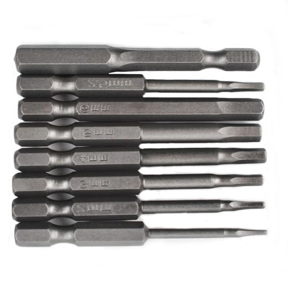 Metric Allen Bit Set With Quick Connect Shank For Impact Driver Drills 4