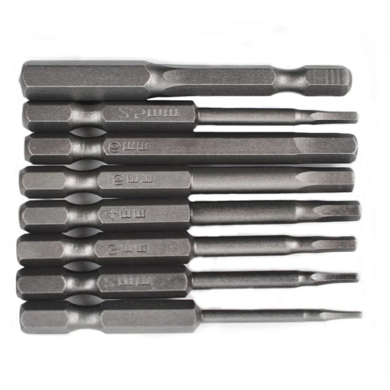 Metric Allen Bit Set With Quick Connect Shank For Impact Driver Drills 4