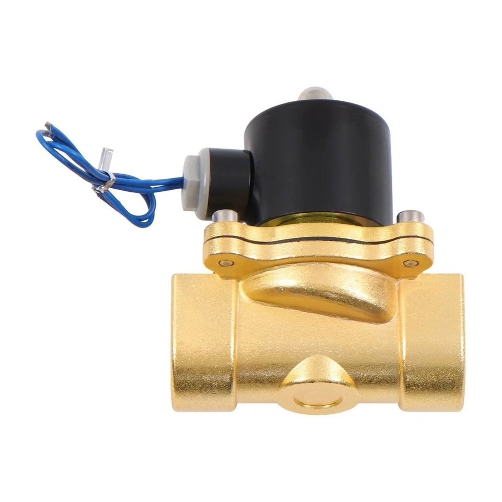 Premium Industrial Brass Electric Solenoid Valve AC Normally Closed NPT 2