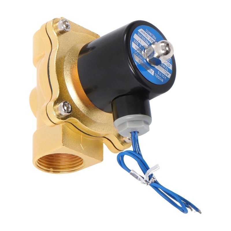 Premium Industrial Brass Electric Solenoid Valve AC Normally Closed NPT 8