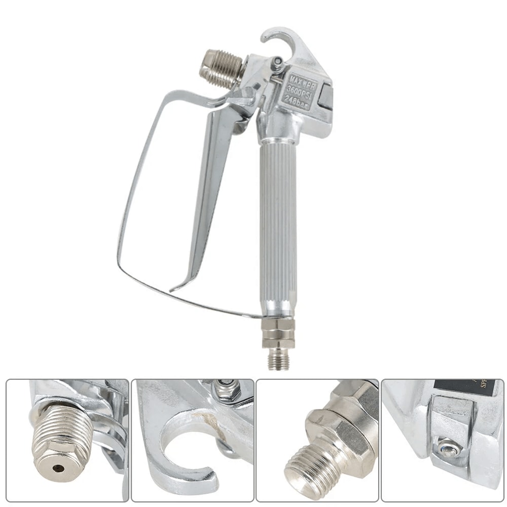 Premium PSI Airless Paint Spray Gun With Spray Tip Nozzle Guard 4