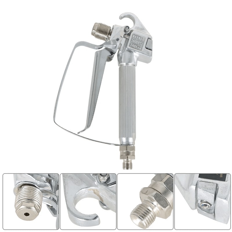 Premium PSI Airless Paint Spray Gun With Spray Tip Nozzle Guard 4