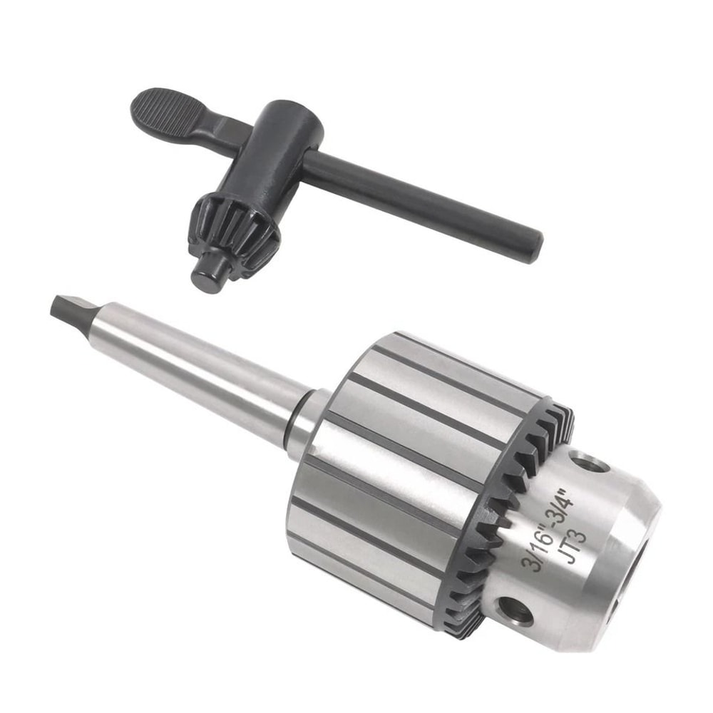Heavy Duty Keyed Drill Chuck With Shank Drill Chuck For Drill Press Mill 3