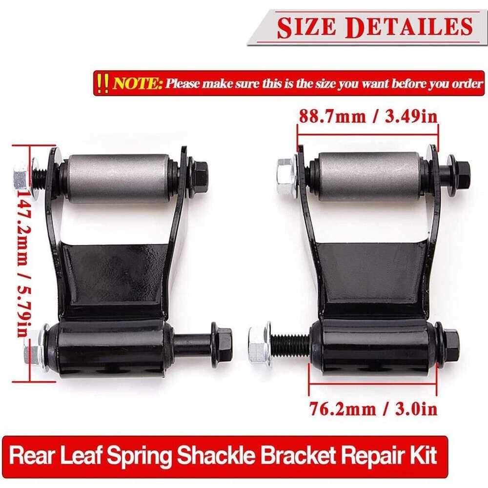 Rear Leaf Spring Hanger Bracket GMC Sierra Shackle Kit For Chevy Silverado Suspension Parts 1