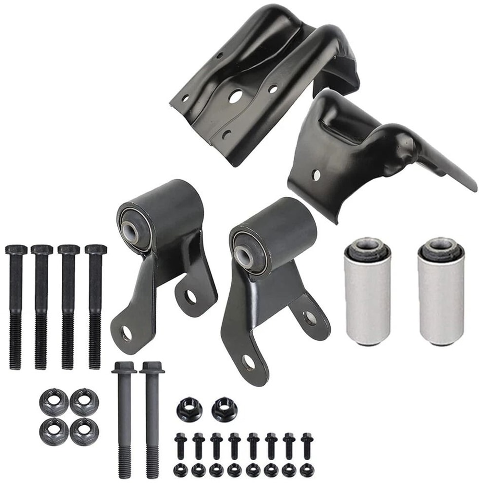 Rear Leaf Spring Hanger Bracket GMC Sierra Shackle Kit For Chevy Silverado Suspension Parts 0