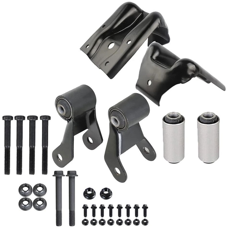 Rear Leaf Spring Hanger Bracket GMC Sierra Shackle Kit For Chevy Silverado Suspension Parts 0