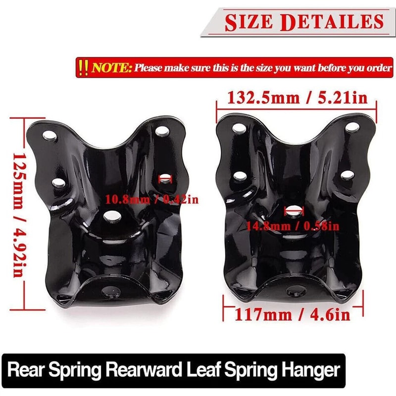 Rear Leaf Spring Hanger Bracket GMC Sierra Shackle Kit For Chevy Silverado Suspension Parts 5