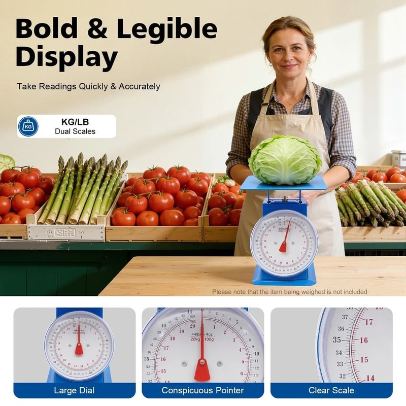 Industrial Dial Scale Portion Control Mechanical Weighing Scale For Kitchen Commercial Use 2