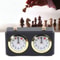 Wooden Mechanical Chess Clock Timer With Alarm For Home Practice And Board Games 0