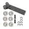 Lathe Knurling Tool Set Double Wheel Diagonal Pitch 0