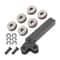 Lathe Knurling Tool Set Double Wheel Diagonal Pitch 2