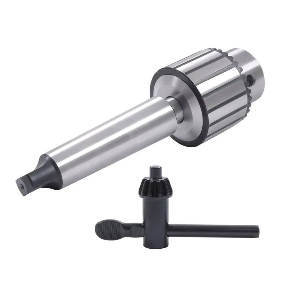 Heavy Duty Keyed Drill Chuck With Shank For Drill Press And Lathe 1