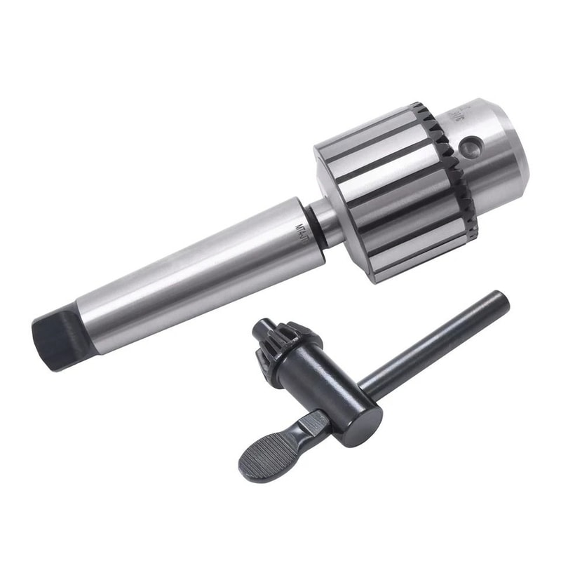 Heavy Duty Keyed Drill Chuck With Shank For Drill Press And Lathe 2