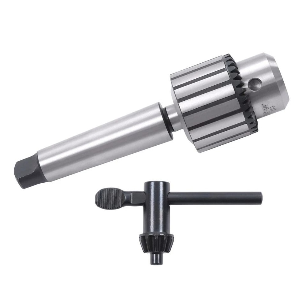Heavy Duty Keyed Drill Chuck With Shank For Drill Press And Lathe 3