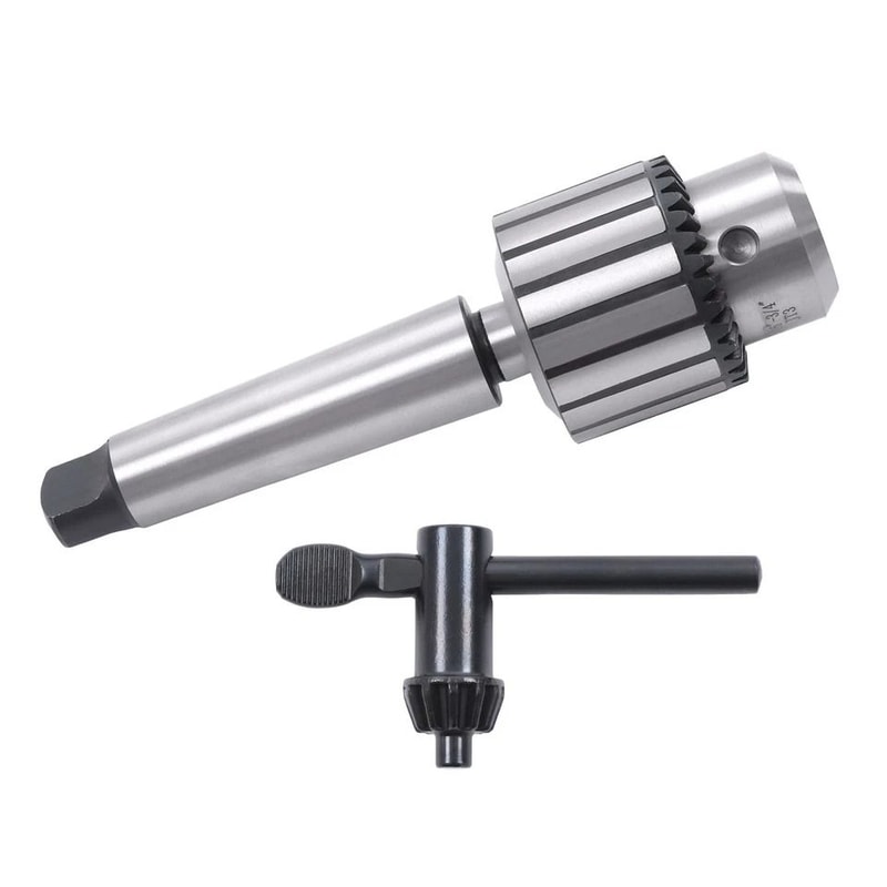Heavy Duty Keyed Drill Chuck With Shank For Drill Press And Lathe 3