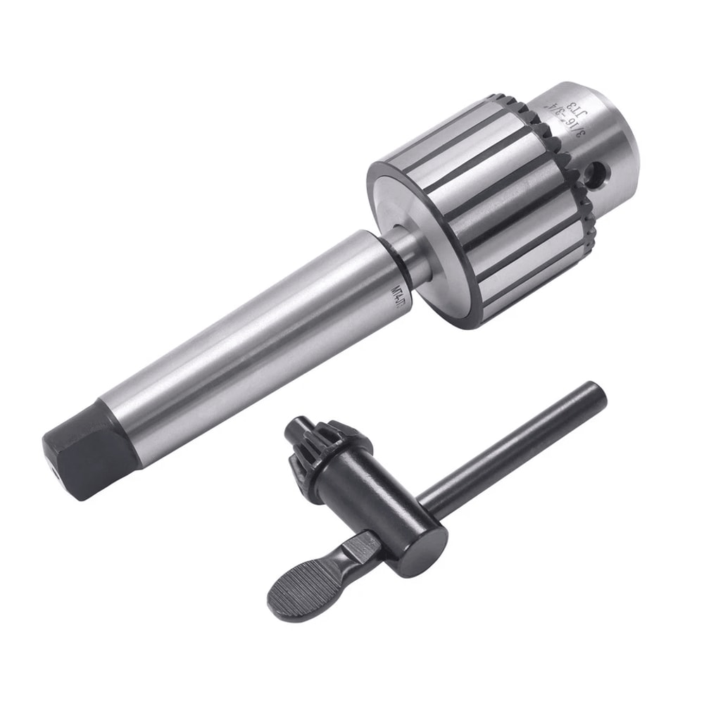 Heavy Duty Keyed Drill Chuck With Shank For Drill Press And Lathe 4
