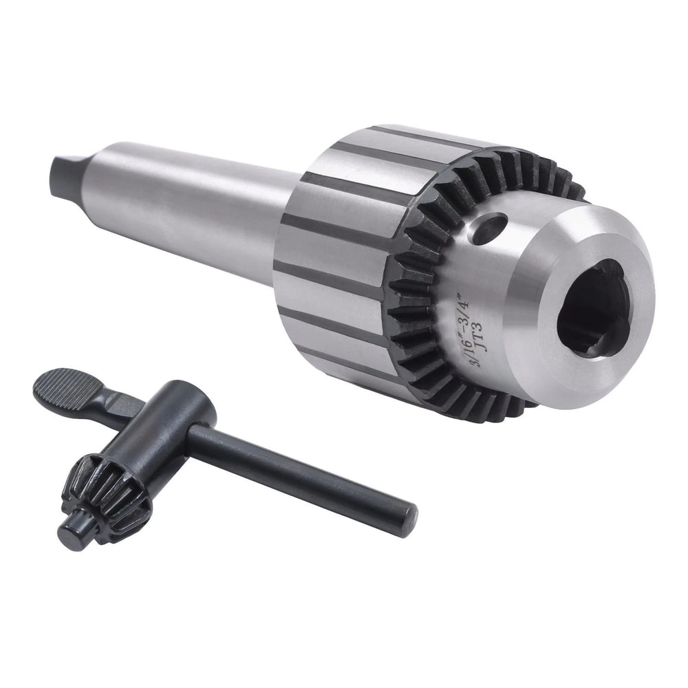 Heavy Duty Keyed Drill Chuck With Shank For Drill Press And Lathe 5