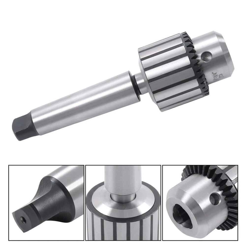 Heavy Duty Keyed Drill Chuck With Shank For Drill Press And Lathe 6