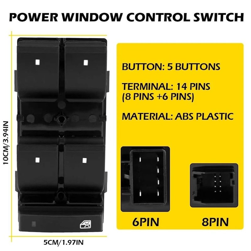 Premium Silverado Sierra Power Window Switch Kit Door Lock Mirror Control 4