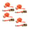 Heavy Duty Ratchet Strap Tie Downs With J Hooks 2