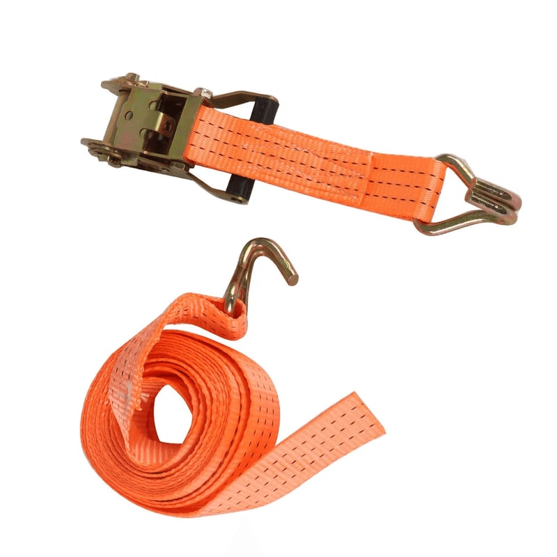 Heavy Duty Ratchet Strap Tie Downs With J Hooks 4
