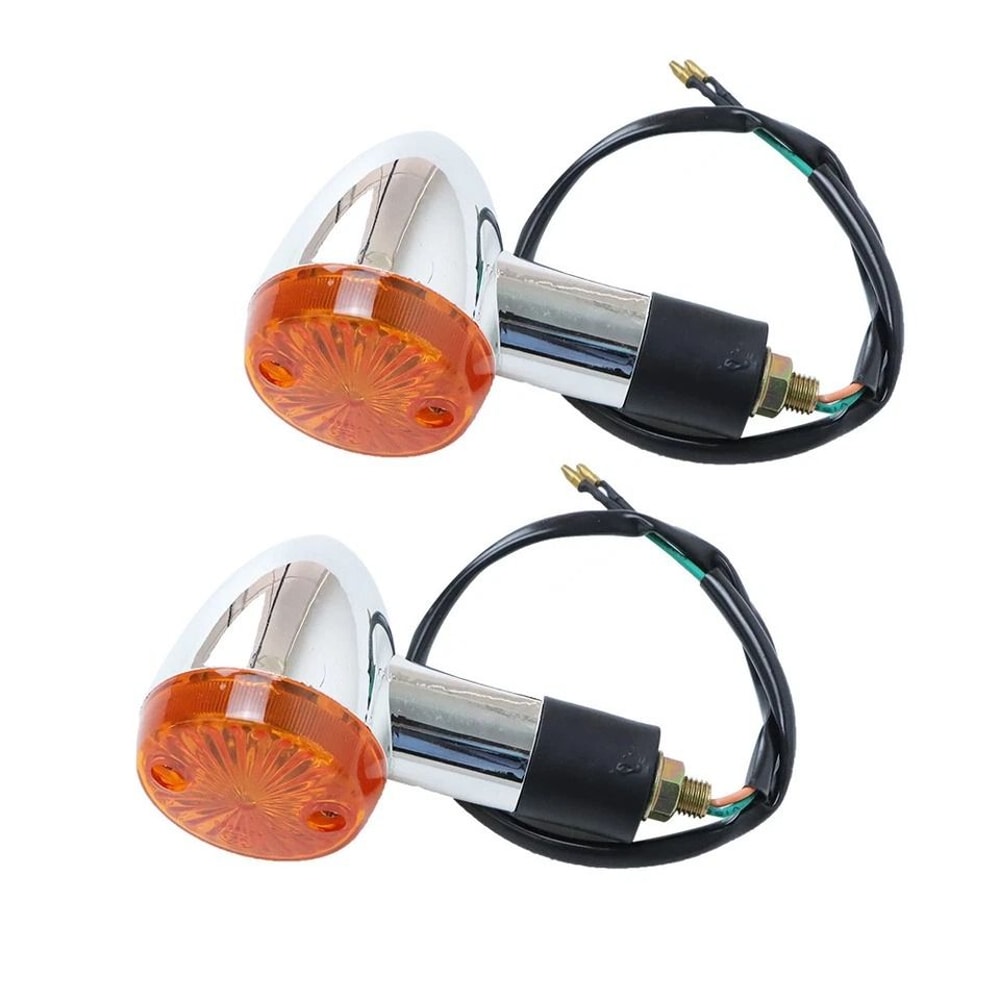 Chrome Universal Motorcycle Turn Signal Indicator Lights For Honda Suzuki YamahaRide With Confidenc 4