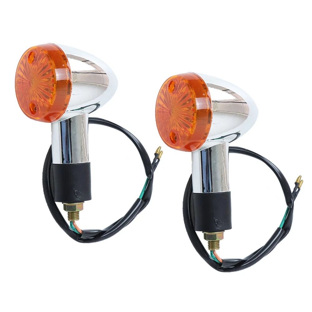 Chrome Universal Motorcycle Turn Signal Indicator Lights For Honda Suzuki YamahaRide With Confidenc 5