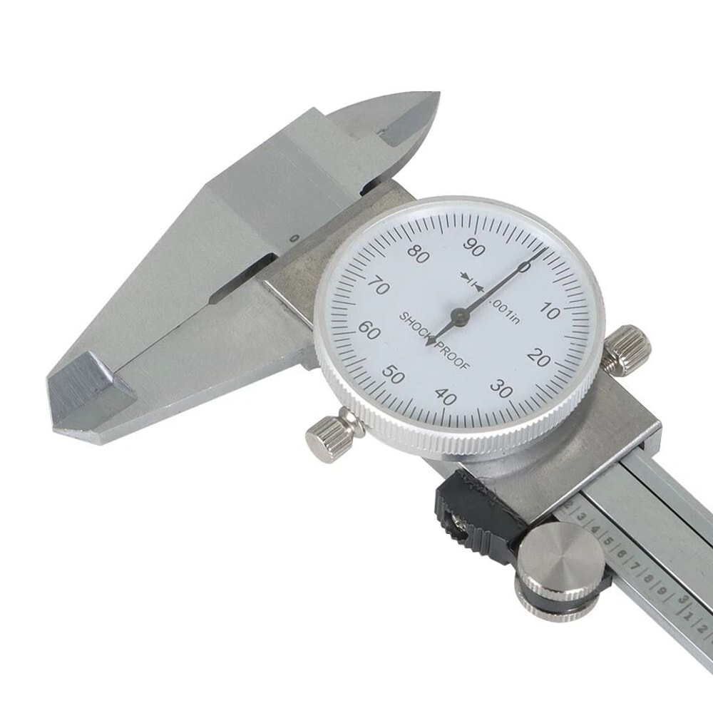 Premium Dial Caliper Stainless Steel Accuracy Dial Gauge With Shockproof Design Protective Case 7