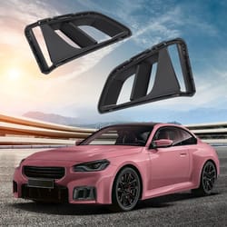 premium front fog light cover set for chevrolet camaro left & right